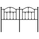 Metalowe wymienne wezgłowie, czarne, 150 cm