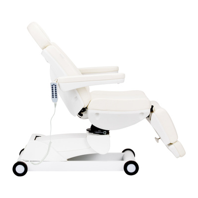 Fotel kosmetyczny elektryczny obrotowy Azzurro 873 biały 144740