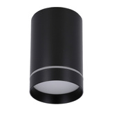 Lampa sufitowa tuba natynkowa czarna GU10 metalowa