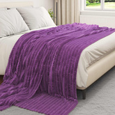 Koce narzutowe 6 pcs Fioletowy 240 x 220 cm Polar
