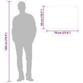 Panel ochronny do kuchni, biały, 70x50 cm, szkło hartowane