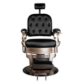 Gabbiano fotel barberski Old Ernesto czarny 125379