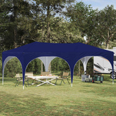Namiot imprezowy rozkładany 575 x 288 x 245 cm niebieski