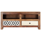 vidaXL Szafka pod TV, 90 x 30 x 40 cm, lite drewno sheesham
