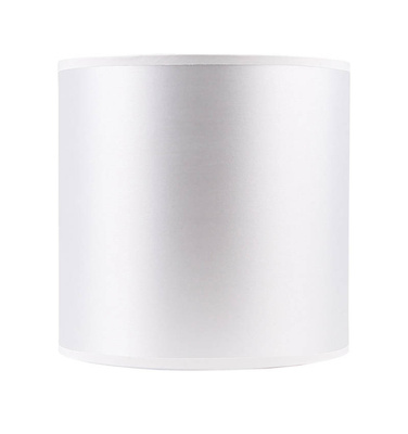 Lampa wisząca biała tkany abażur Atlanta 31-00637