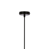 Dunca Lampa Wisząca 25 Czarny 1X40 E27 Klosz Jasny Dębowy