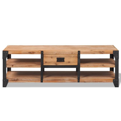 vidaXL Szafka pod TV z drewna akacjowego, 140x40x45 cm