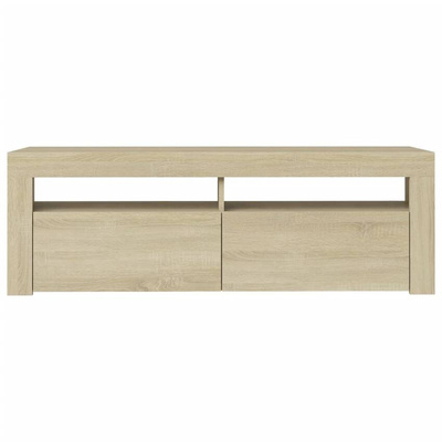 vidaXL Szafka pod TV z oświetleniem LED, dąb sonoma, 120x35x40 cm model standard