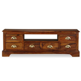 vidaXL Szafka pod TV z drewna sheesham, 120 x 40 x 30 cm