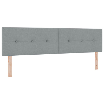 Łóżko z pojemnikiem i materacem LED jasnoszary 180 x 200 cm