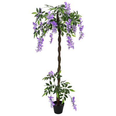 Sztuczne drzewo kwiatowe z fasoli Fioletowy 80 x 18 x 160 cm