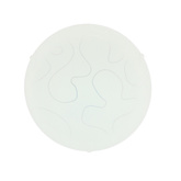 Plafon biały szklany sufitowy Malibu 13-84074