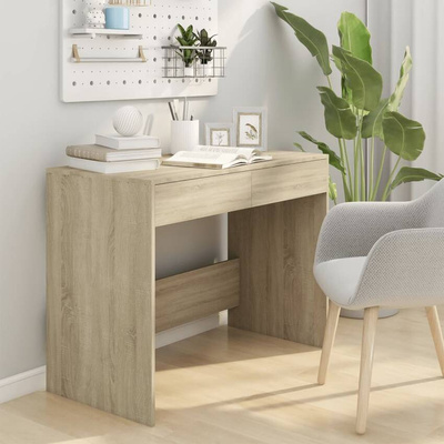 vidaXL Biurko, dąb sonoma, 101x50x76,5 cm, materiał drewnopochodny