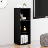 vidaXL Szafka pod TV, czarna, 107x35x37 cm, materiał drewnopochodny