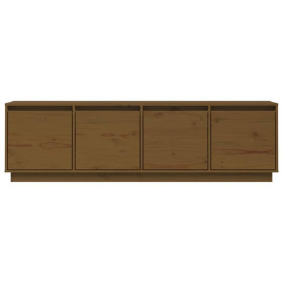 vidaXL Szafka pod TV, miodowy brąz, 156x37x45 cm, lite drewno sosnowe