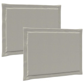 Poduszki na siedziska 2 pcs jasnoszary 47 x 36 x 2 cm Poliester