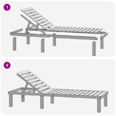Leżak, impregnowane drewno sosnowe