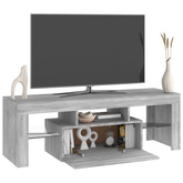 vidaXL Szafka pod TV z LED, szary dąb sonoma, 120x35x40 cm