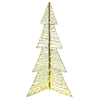 Choinka z 240 diodami LED Ciepła biel 180 cm rattan