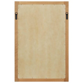 vidaXL Lustro, 60x90 cm, lite drewno dębowe