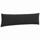 Poduszki na sofę 2 pcs Czarny 145 x 40 cm Tkanina sztruksowa