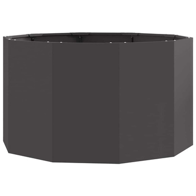 Donica Czarny 90 x 90 x 50 cm Stal