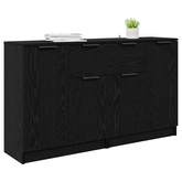Komody 2 szt. Czarny Dąb 60 x 30 x 70 cm Drewno inżynieryjne