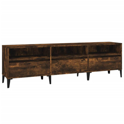 vidaXL Szafka pod TV, przydymiony dąb, 150x30x44,5 cm wariant 4