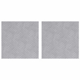 Stopień Kwadrat 2 pcs Srebrny 30 x 30 cm Aluminium