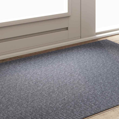 Chodnik dywanowy Jasnoszary 100 x 150 cm tkanina