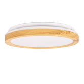 Plafon LED 18W biały + drewniany 4000K Gandava 13-75109