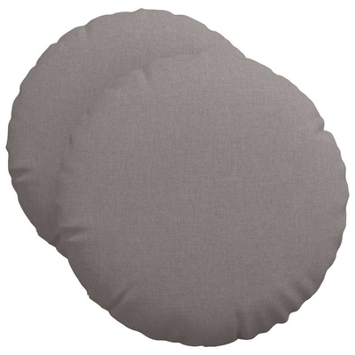 Poduszki na siedziska 2 pcs Ciemnoszary ?50 x 19 cm tkanina