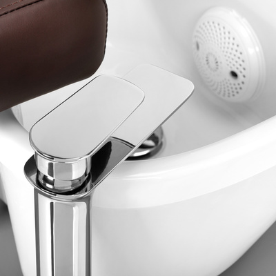 Fotel spa do pedicure Azzurro 016C brązowy z masażem pleców i hydromasażem  142946