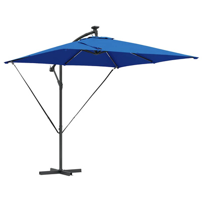 Parasol plażowy 249 x 249 x 250 cm Poliester i aluminium