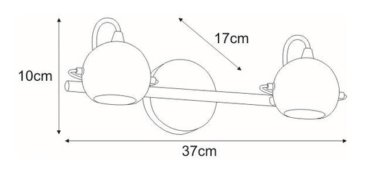 Kinkiet K-8002/2 CHR z serii SALVA CHROM KAJA