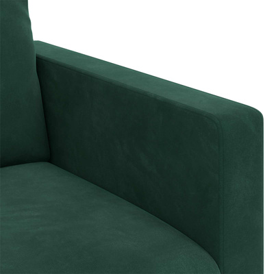 Sofa Ciemna zieleń 158 x 78 x 80 cm Aksamit