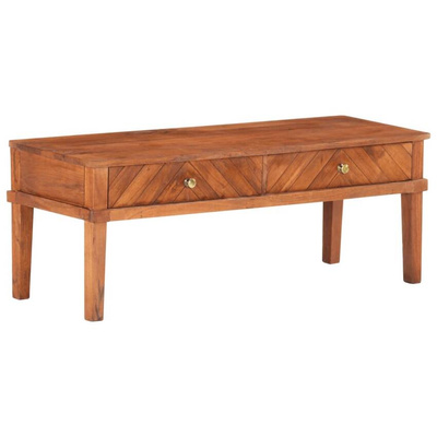 vidaXL Szafka pod TV, 110x40x41 cm, lite drewno akacjowe