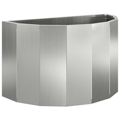 Donica Srebrny 60 x 30 x 35 cm Stal Galwanizowana