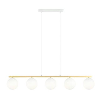 Lampa wisząca ALLORA 5 WH OPAL