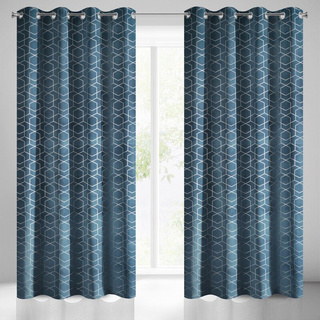 Zasłona Mandi granatowa 135x250