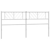 Metalowe wymienne wezgłowie, białe, 200 cm