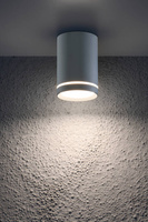 Lampa sufitowa szara 6,8x10cm GU10 15W Tuba Candellux 2276007