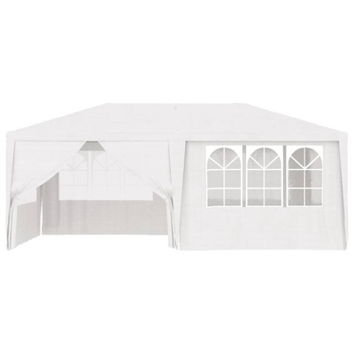 vidaXL Namiot imprezowy ze ściankami, 4x6 m, biały, 90 g/m²