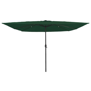 Parasolka ogrodowa Zielony 295 x 295 x 245 cm Poliester i Stal