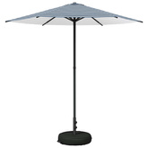 Parasol ogrodowy z podstawą 230 x 230 cm Poliester Prostokątny