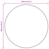 Chodnik dywanowy MARSA Beżowy 120 x 120 cm Poliester i PVC