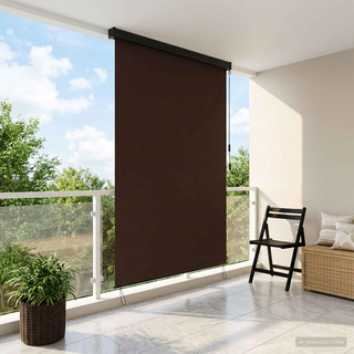 Roleta brązowy 60 x 250 cm Materiał i Aluminium