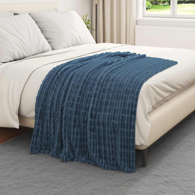 Koce narzutowe 6 pcs Granatowy 150 x 130 cm Polar
