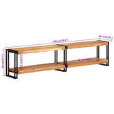 vidaXL Szafka pod TV, 180x30x40 cm, lite drewno akacjowe
