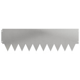 Krawężnik do trawnika 20 szt. 103 x 30 cm Stal srebrny